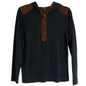 Ralph Lauren Suede Quarter Zip